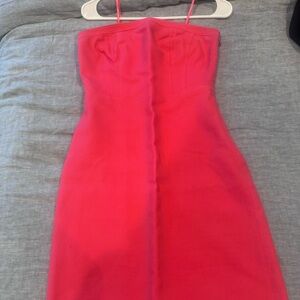 Vibrant Pink Strapless Dress